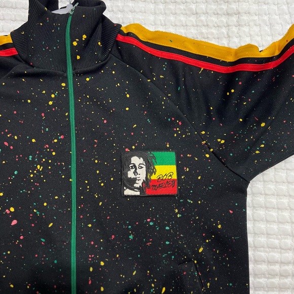 Bob Marley handmade painted jacket mens size small - Picture 4 of 13